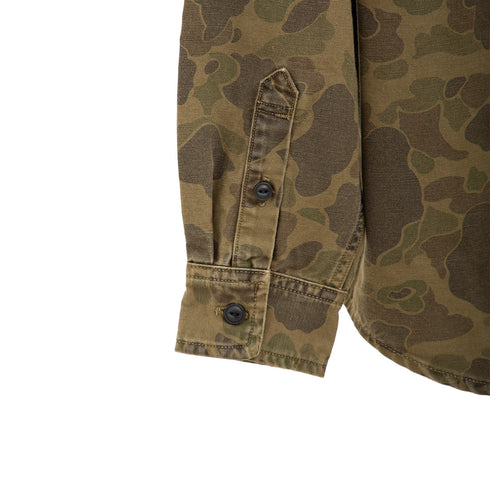 Carhartt WIP L/S Duck Shirt Camo Duck Green/Office Green Garment Dyed I033769 Degli Uberti